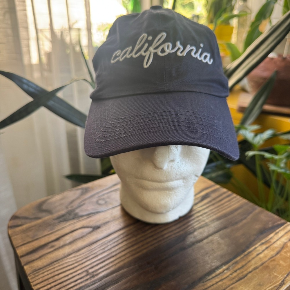 Navy Blue California Embroidered Script Dad Hat Adjustable Baseball Cap